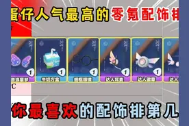 蛋仔派对：给蛋仔人气最高的零氪配饰排名！你最喜欢的配饰排第几