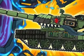 坦克动画，寄生虫T72躲过重重阻碍，密探科技恶魔基地 #坦克动画