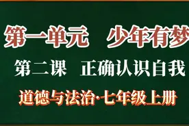 【七年级上册·道德与法治】知识点读背：第二课 正确认识自己视频封面