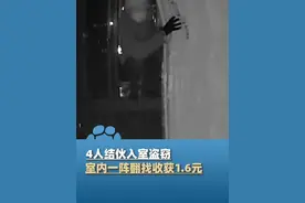 4月2日，江西赣州，4人结伙入室盗窃，一阵翻找收获1.6元被刑拘视频封面
