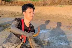 花200块钱挑战抓一个小时的鳝鱼，没想到直接干爆桶了... #三农#农村生活#户外#新农人计划2025