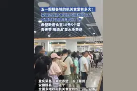 五一假期各地的机关食堂有多火！荣昌区政府食堂日均接待超万人，有厨师砍卤鹅手都起了泡，赤壁政府食堂18元5个菜，青砖茶、啤酒、矿泉水免费送视频封面