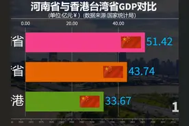 看河南如何追赶，河南省与香港台湾省GDP对比 #知识分享  #排名视频封面