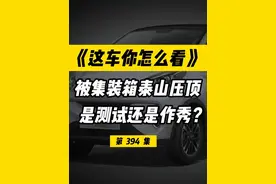 同样是被集装箱泰山压顶，哪个车被直接压塌？什么车毫发无损？ #福特翼虎 #吉利博瑞 #奔腾B70 #奇瑞小蚂蚁 #奇瑞无界pro视频封面