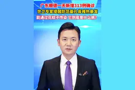 #广东发生基孔肯雅热疫情  一天新增313例确诊！能通过花蚊子传染，它到底是什么病？#美丽主播说新闻