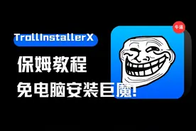 无需用到电脑即可安装TrollInstallerX！保姆教程 #玩机技巧视频封面