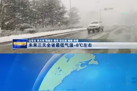 强冷空气从昨天开始影响山东，威海、烟台和青岛部分地区迎来降雪，其中威海局部达到暴雪级别，最大积雪深度超过20厘米。据省气象台最新预报，今天夜间到明天白天，烟台、威海天气逐步转晴，全省其他地区天气晴到少云。未来三天，全省气温持续走低，11日鲁中山区和半岛内陆地区最低-8℃左右，沿海地区-3℃，其他地区-6摄氏度左右。#山东 #未来三天山东最低气温零下8摄氏度左右视频封面