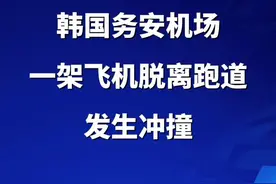 韩国务安机场一架飞机脱离跑道，发生冲撞视频封面