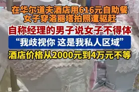 在华尔道夫酒店用616元自助餐，女子穿洛丽塔拍照遭驱赶#社会百态 #Lolita
