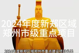 2024年度新郑区域郑州市级重点项目名单#南龙湖 #新郑 #郑州同城视频封面