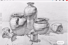 有人说色彩透视不重要，素描透视一样惨不忍睹 #美术 #透视 #素描 #美术生 #美术联考视频封面