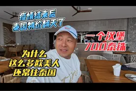 疫情结束后泰国物价翻天了，一个汉堡700泰铢，视频封面