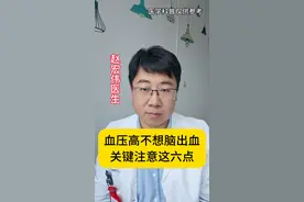 血压高不想脑出血，关键注意这六点 #医学科普 #高血压 #脑出血 #抖出健康知识宝藏视频封面