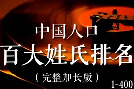 中国人口百大姓氏排名（完整加长版）视频封面