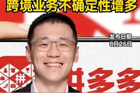拼多多陈磊：外部环境剧烈变化，跨境业务不确定性增多丨一手视频封面