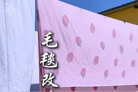 家里有没有这样的毛毯，因为厚重不好洗，一直放着 家里有没有这样的毛毯，因为厚重不好洗，一直放着，拆开一分为二做成两个夏凉被，可铺可盖，脏了可以水洗薄薄的盖着刚刚好！#毛毯改被子  #毛毯改造方法  #毯子改造  #大毛毯一分为二改造  #专业做被子视频封面