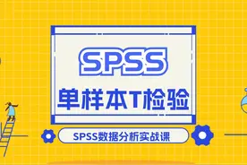 SPSS单样本T检验视频课程含软件操作及结果解读