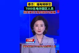 泰方：缅甸将移交7000名电诈园区人员