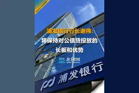 #浦发银行 行长谢伟：将保持对公信贷投放的长板和优势视频封面
