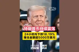 特朗普币持续震荡！24小时内下跌18.57%，爆仓金额超5000万美元 #21视频  #特朗普  #特朗普币视频封面