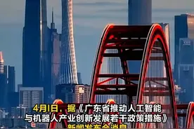 利好来了！广东：人工智能和机器人单个外资项目最高奖励1.5亿元 #财经#人工智能#机器人（编辑：徐）视频封面