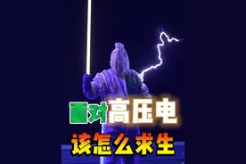 面对高压电 该怎么求生 遇到高压，敢跑就噶？其实了解它的特性后，你会发现还有很多求生机会#在拍一种很新的vlog #自然奇境科普季 #抖音数学科普 #科学之美作品集 #危险瞬间