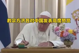 教宗方济各对中国发表高度赞赏 #天主教 #梵蒂冈 #教宗方济各视频封面
