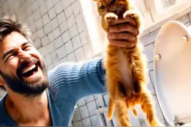 邪恶的男子把小猫咪冲进下水道，结果竟然.. #ai视频 #二次元 #猫咪 #萌宠出道计划 #小猫咪视频封面