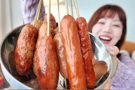 “纯肉烤肠”测评！低至1.4元，哪家最好吃？ #烤肠 #美食 #测评