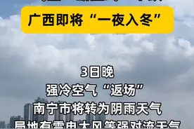 寒潮来袭！广西气温“断崖式”下跌，即将“一夜入冬”（记者 赵金玲 宋延康） #广西  #南宁  #降温  #寒潮  #冷空气视频封面