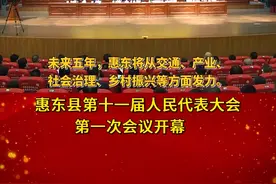 惠东县第十一届人民代表大会第一次会议开幕视频封面