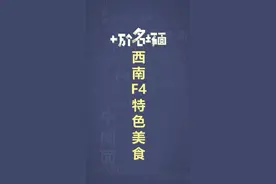十万个名场面之：西南F4特色美食#西南F4#美食#抽象视频封面