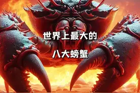 比人还大的螃蟹你见过吗？盘点世界上最大的几种螃蟹！ #螃蟹视频封面