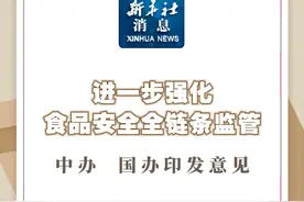 新华社消息｜进一步强化食品安全全链条监管 中办、国办印发意见视频封面
