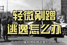 轻微剐蹭逃逸如何处理？ #热点 #交通事故 #交通法规视频封面