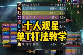 十人观星单T打法教学，一学就会 #魔兽世界怀旧服  #奥杜尔攻略