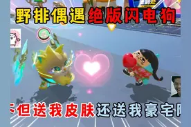 蛋仔派对：野排偶遇绝版闪电狗，不但送我皮肤还送我豪宅阿！