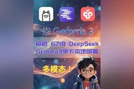 超越671B DeepSeek！Gemma3单卡本地部署教程 #Gemma3视频封面