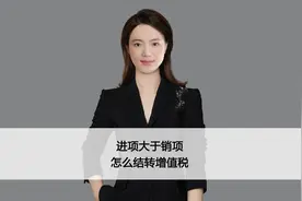 进项大于销项怎么结转增值税#进项大于销项 #会计干货 #会计视频封面
