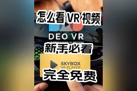 超好用的免费软件？如何使用VR头显观看VR视频，新手教程