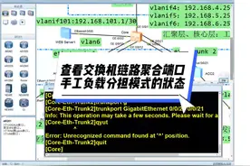 查看交换机链路聚合端口手工负载分担模式的状态 #干货分享