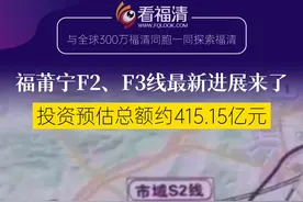 途经福清的F2、F3线项目初步设计（含勘察）及设计咨询（含勘察监理）正式挂标，技术标准为高速铁路，设计速度为250km/h及以上，投资预估算总额约415.15亿元。#看福清 #福州都市圈 #福莆宁  @福清好房网 视频封面