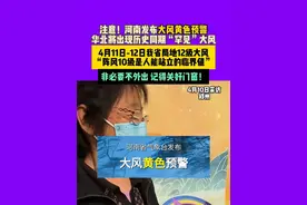 4月10日（采访），郑州，注意！河南发布大风黄色预警，华北将出现历史同期“罕见”大风，4月11日-12日我省局地12级大风，“阵风10级是人能站立的临界值” 非必要不外出 记得关好门窗！视频封面