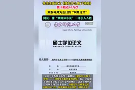 硕士论文写导生关系被下载近10万次，网友：像“章回体小说”一样引人入胜视频封面