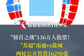 "榜首之战"136万人抢票！"苏超"南通vs盐城  两轮公开售票16290张 #苏超 #球票