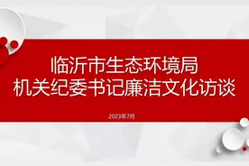 临沂市生态环境局机关纪委书记廉洁文化访谈视频封面