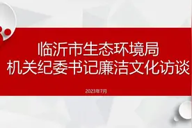 临沂市生态环境局机关纪委书记廉洁文化访谈视频封面