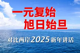 一元复始，旭日始旦！对比两岸2025新年讲话 #2025新年贺词视频封面