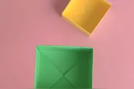 收纳盒折法教程，正方形纸折简单盒子 #折纸 #折纸盒子 #手工 #手工折纸 #儿童折纸