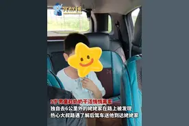 5岁男孩独自去姥姥家，热心大哥偶遇后担心安全问题，驾车将男孩送到姥姥身边。（剪辑：王媛 河南开封科技传媒学院）#正能量视频封面